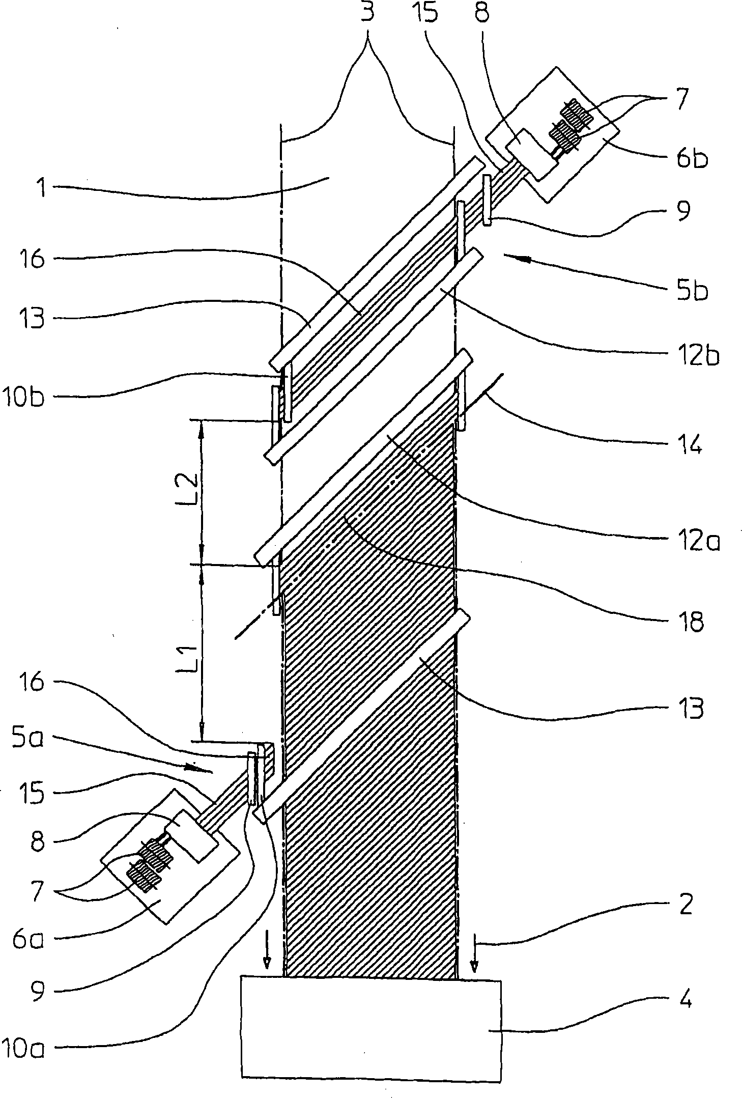 Method and device for laying unidirectional fiber layer on mobile bracket and method for producing multi axial cloth