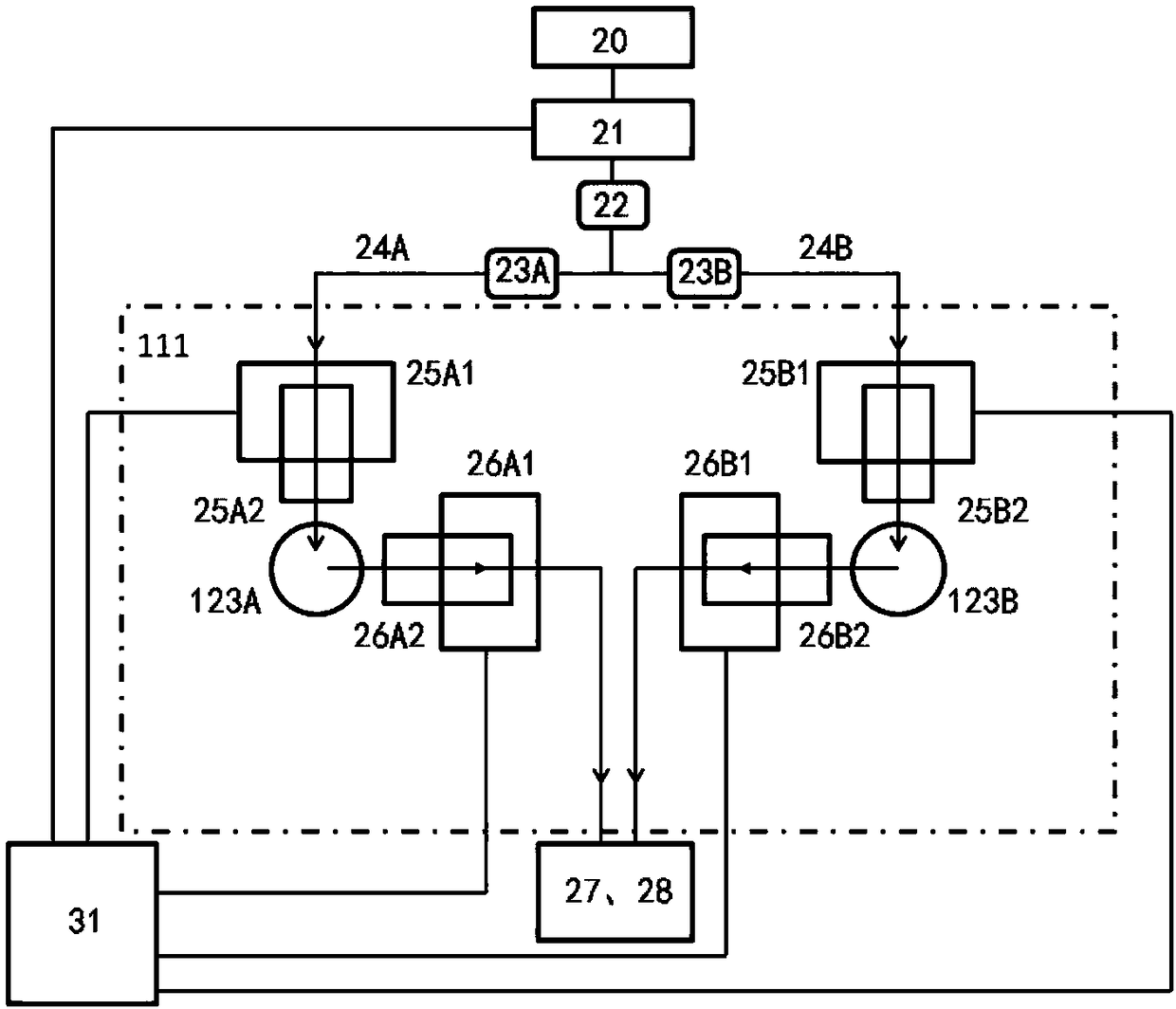 Isothermal thermal power measuring device with fluorescence spectrum measuring function