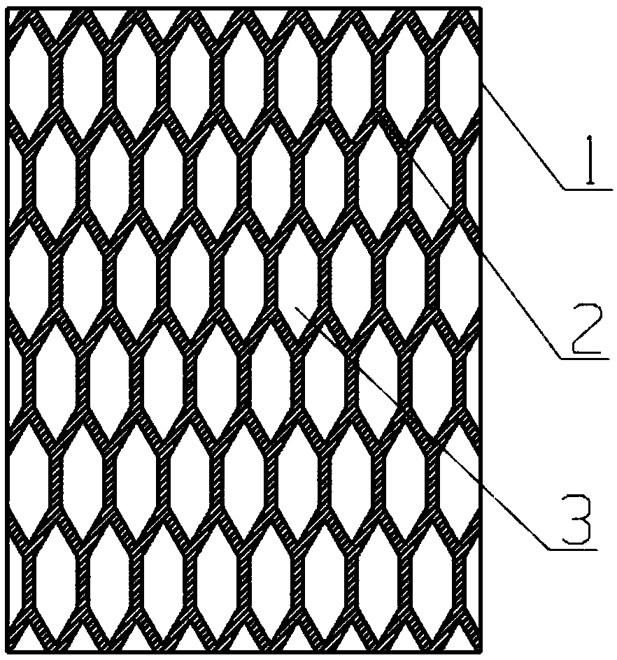 Honeycomb interlayer structure prepared through added material manufacturing method