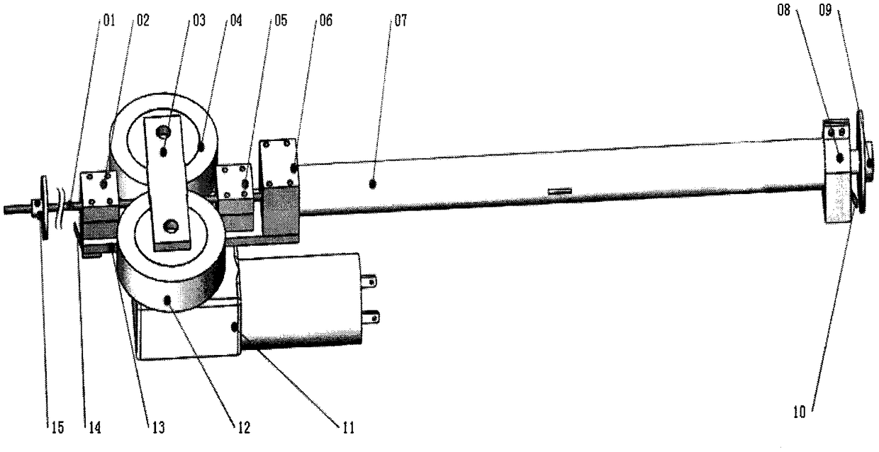 Large-stroke electric telescopic rod