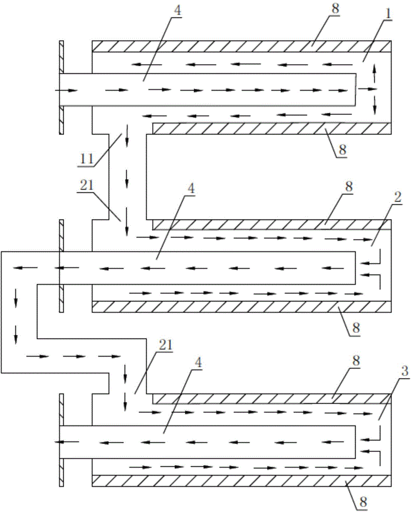 Electromagnetic heating device of conduction oil