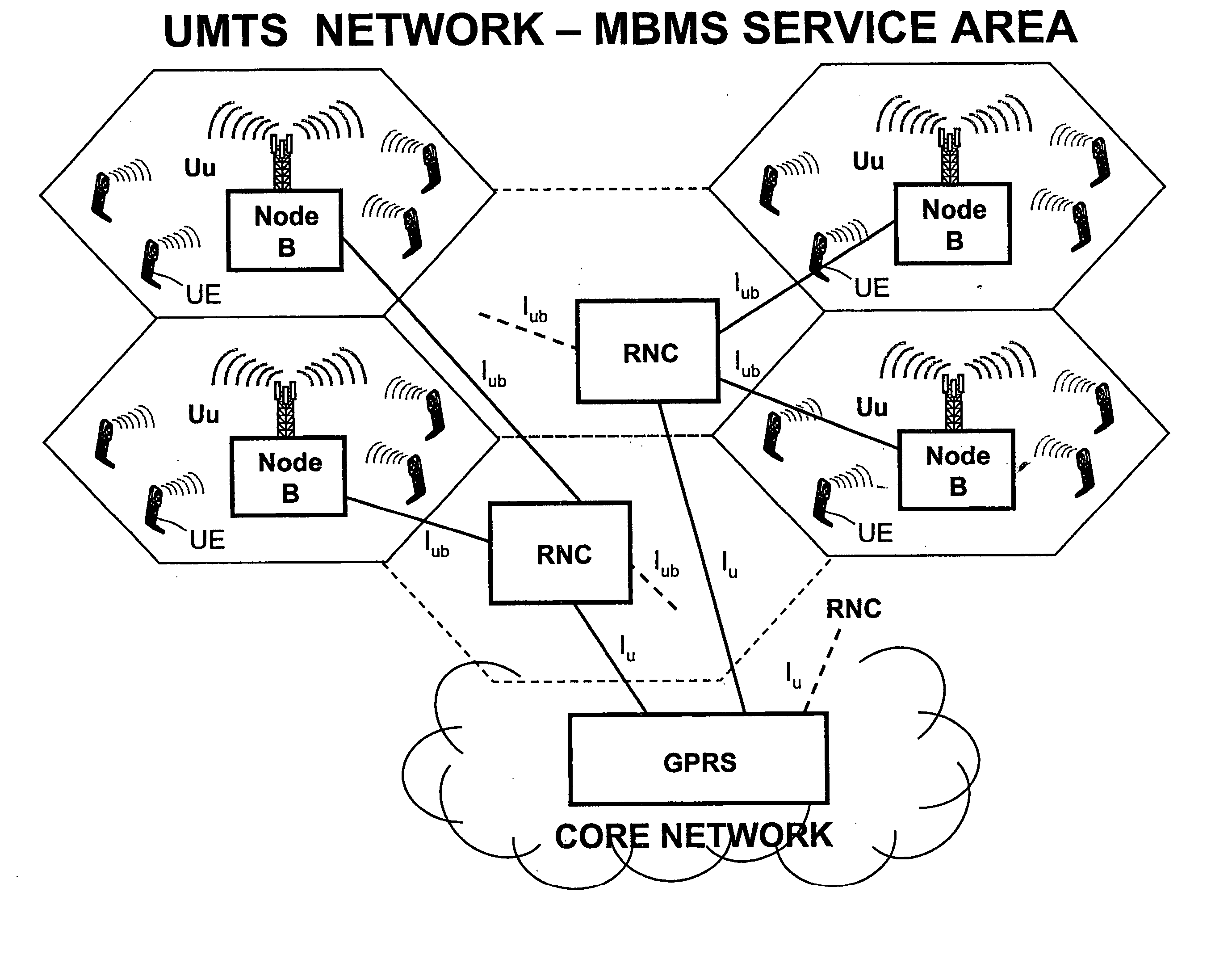 Method for transmitting multimedia services in the UMTS networks by immediate multicasting of a streaming subset