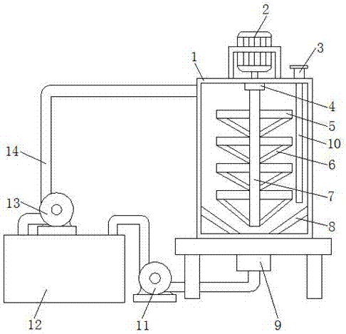 Water recycling device for paper-making equipment