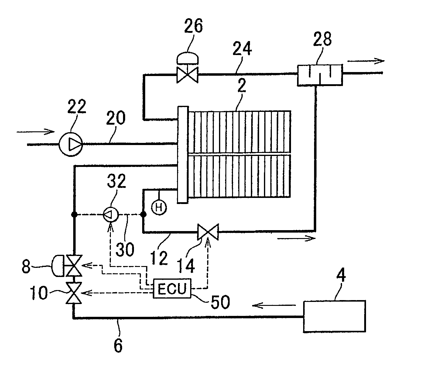 Fuel cell system and method for controlling the fuel cell system