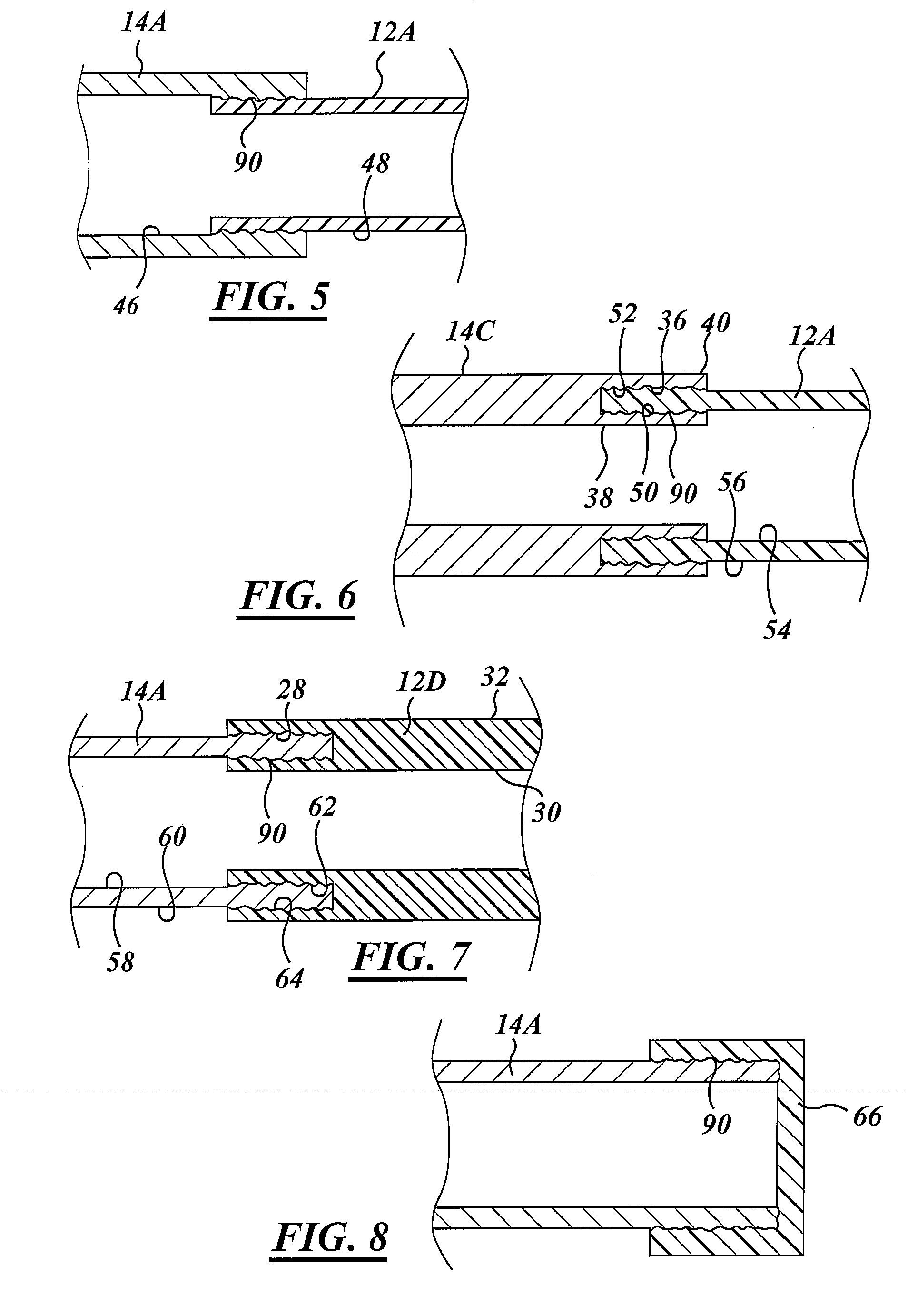 Method of coupling plastic components to metal tubing