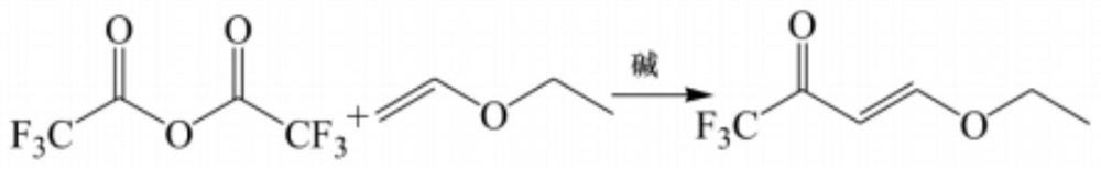 Synthesis method of 4-ethoxy-1, 1, 1-trifluoro-3-butene-2-ketone