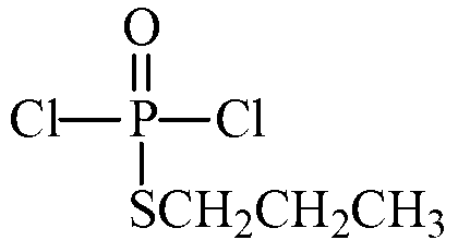 Synthetic process of O-ethyl-S-n-proply-(3-ethyl-2-cyano imine-1-imidazole) phosphate