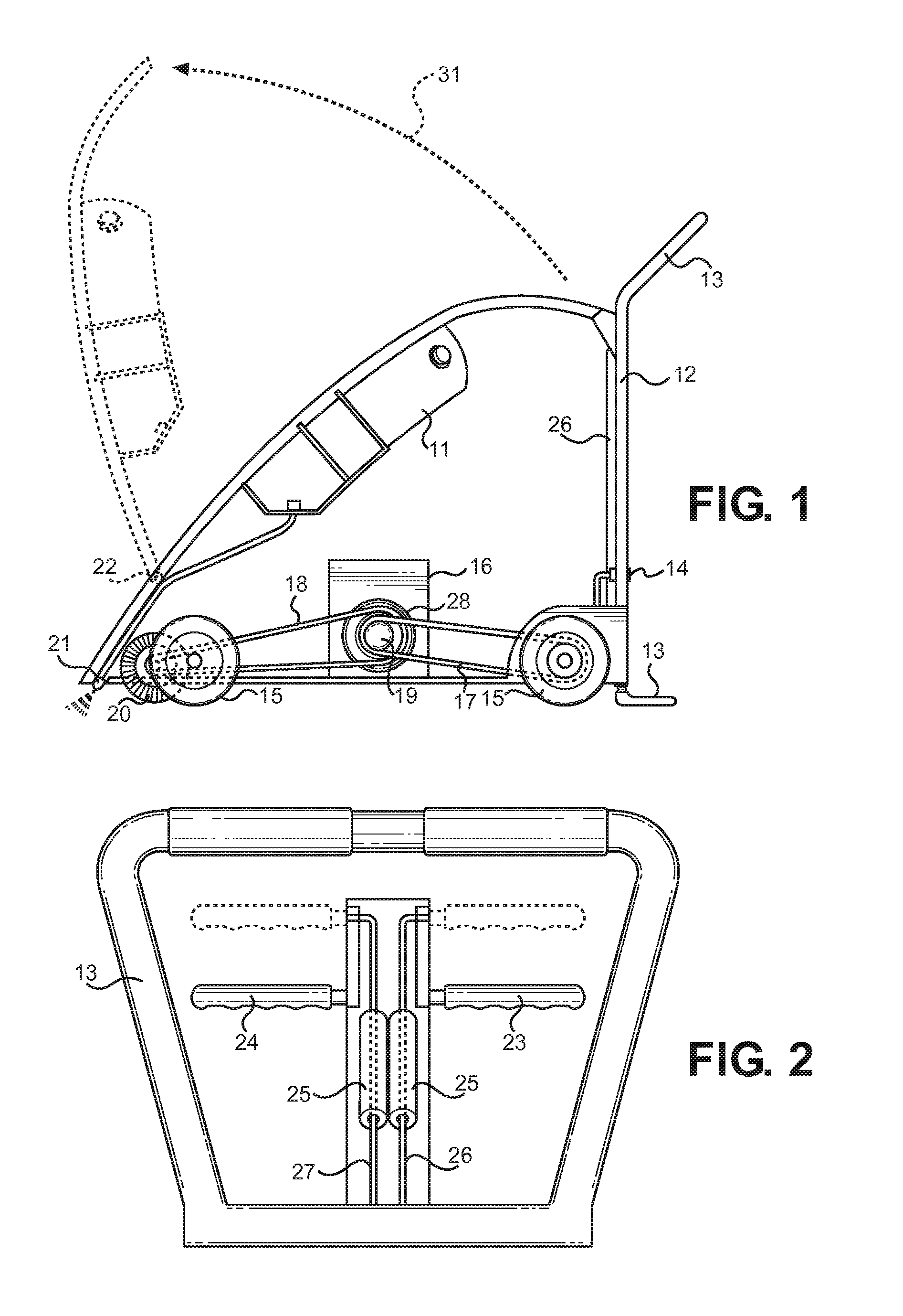 Floor and Mat Surface Cleaning Apparatus
