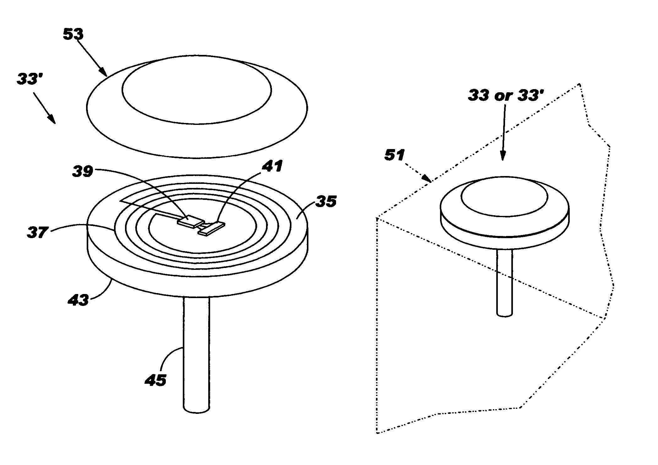 Radio frequency device for tracking goods
