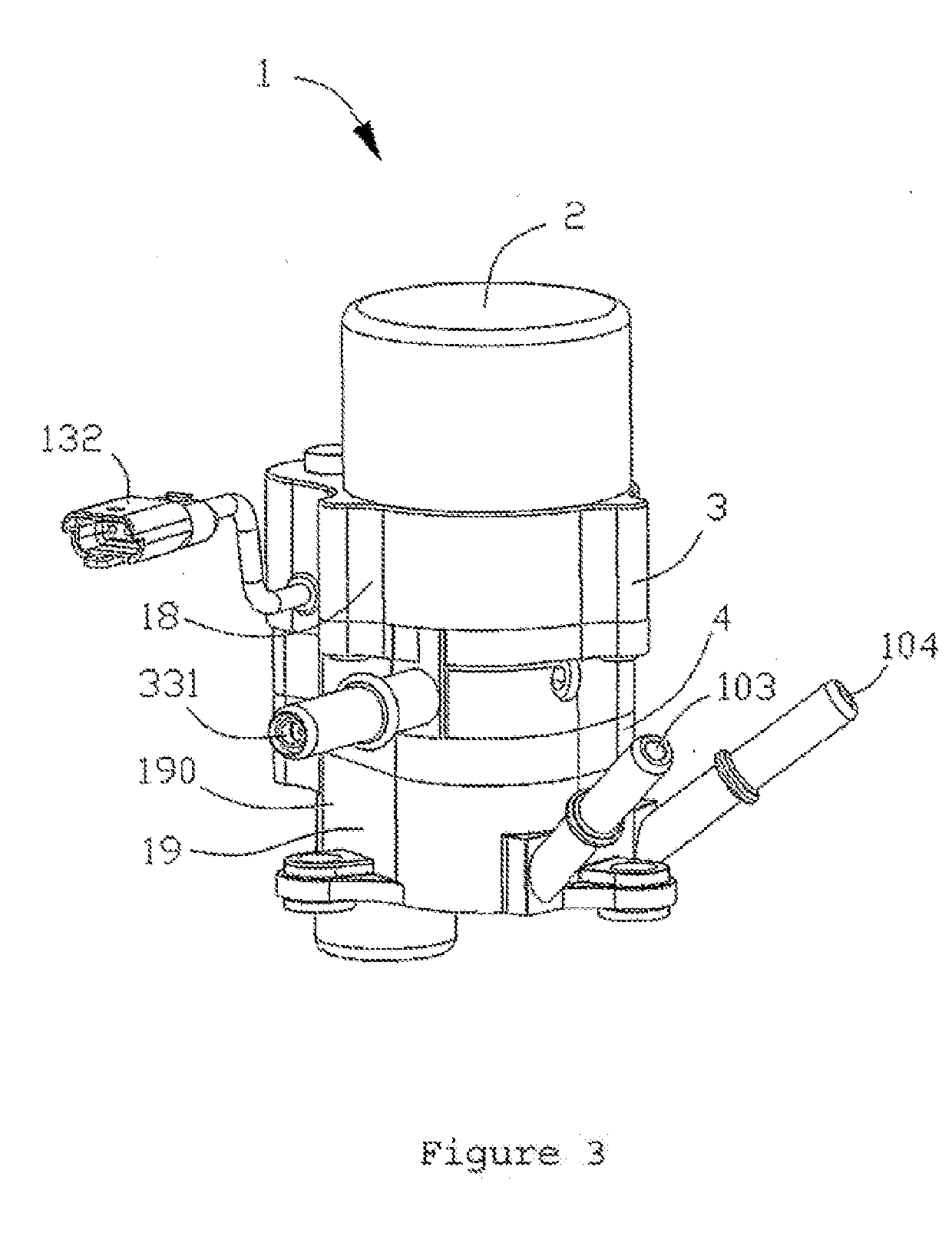 Integrated device, exhaust-gas aftertreatment system, and control method