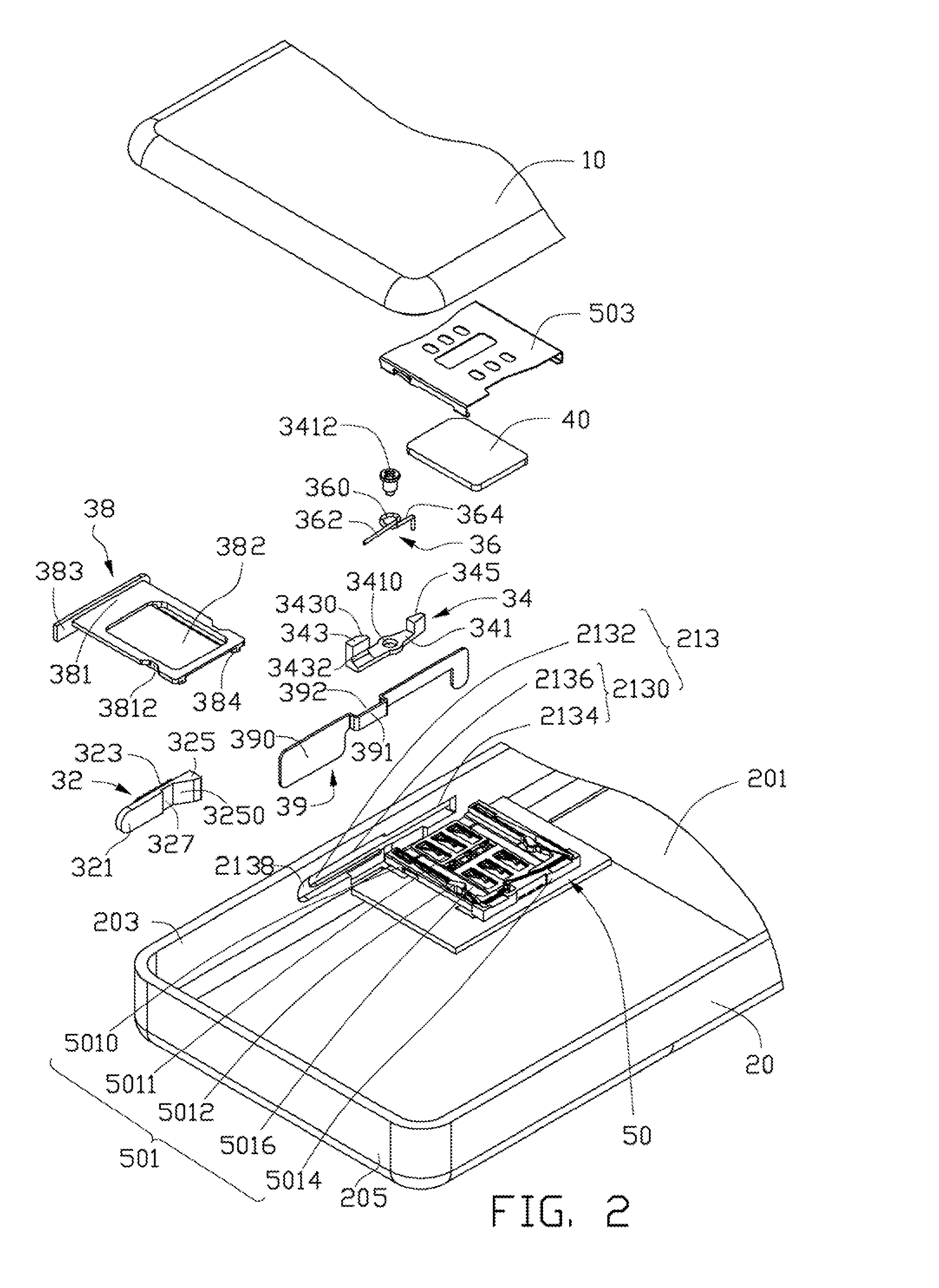 Card holding mechanism and electronic device