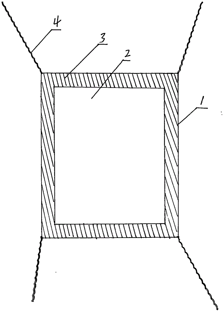 Bandage for treating carbuncle of buttock and preparation method as well as usage method thereof