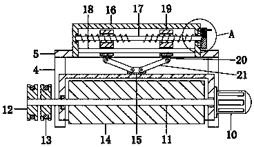 Embossing device for leather production