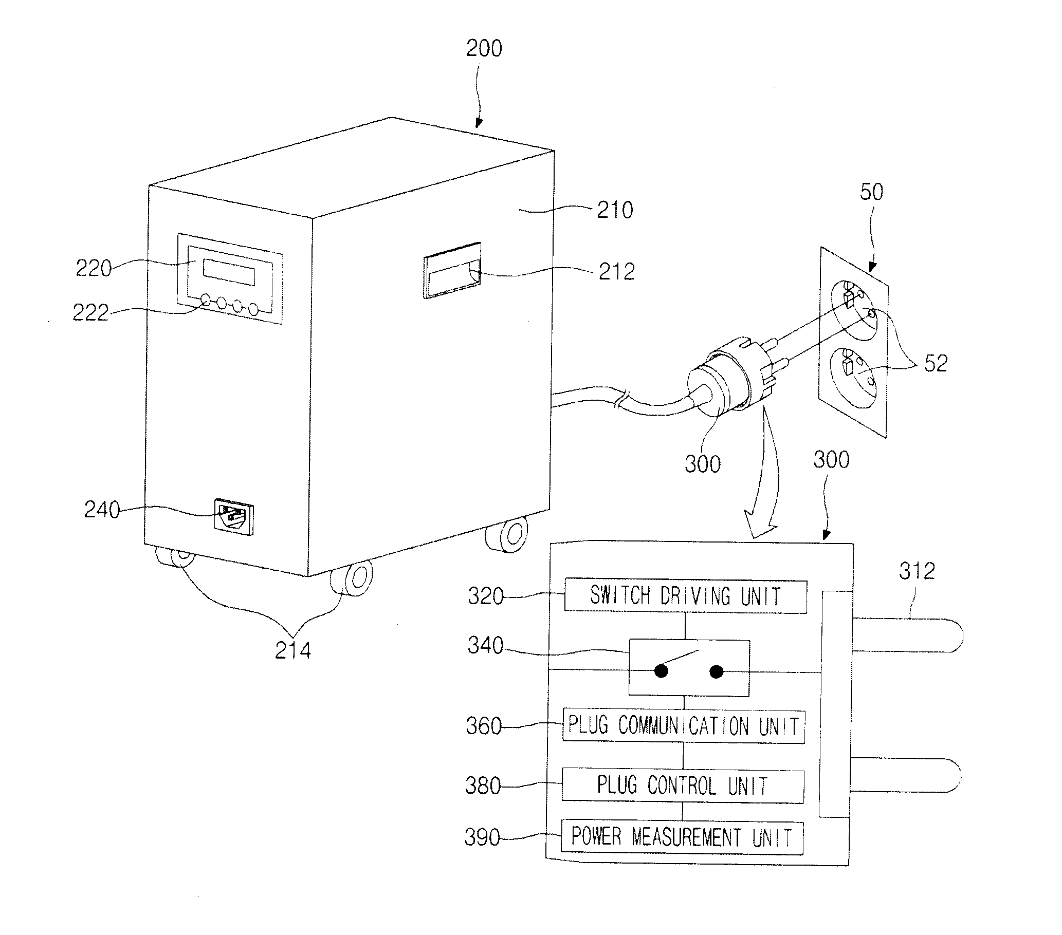 Auxiliary power supply device of home appliances using smart grid