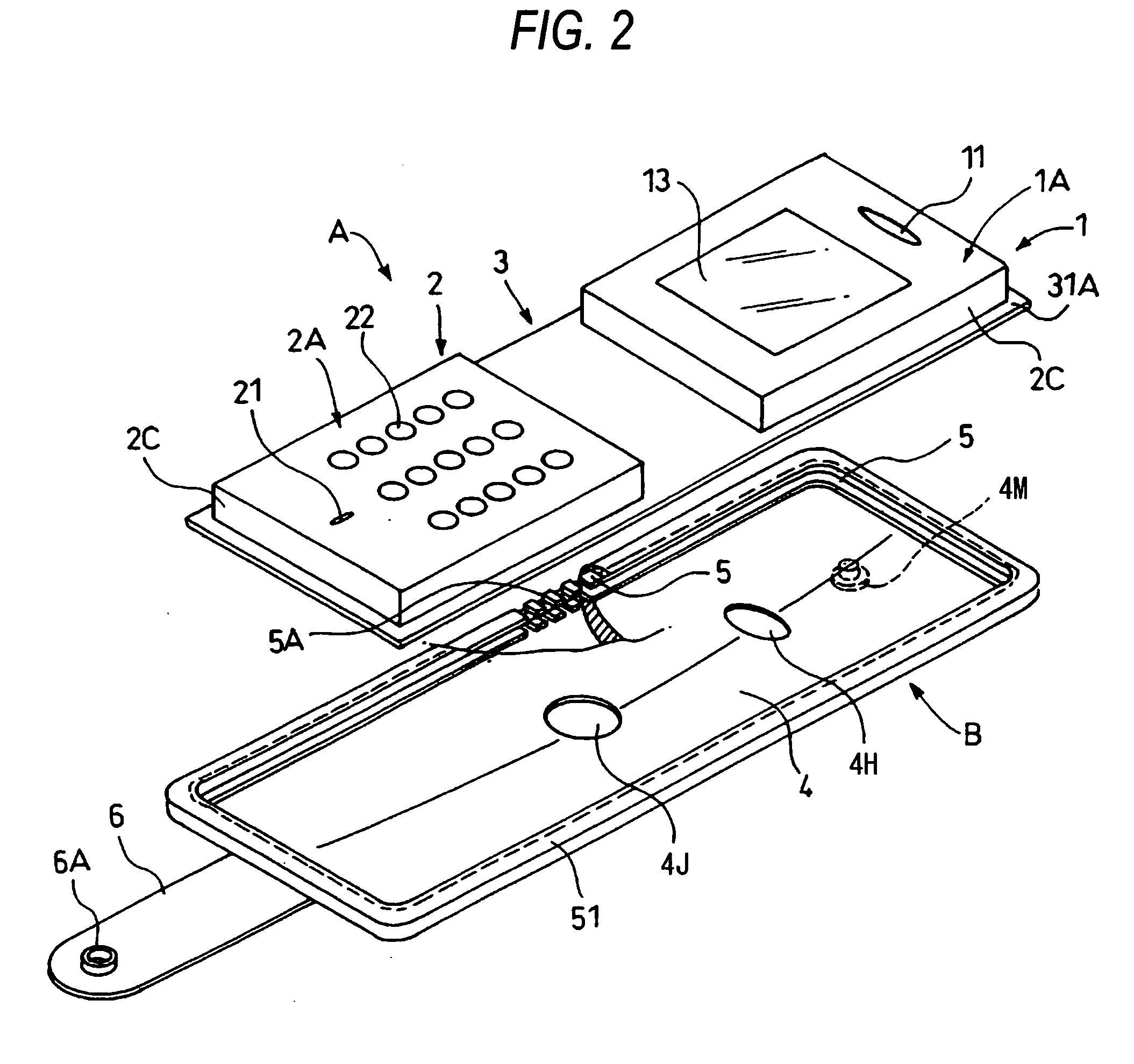 Connecting device, and small electronic apparatus and folding portable terminal apparatus having the same
