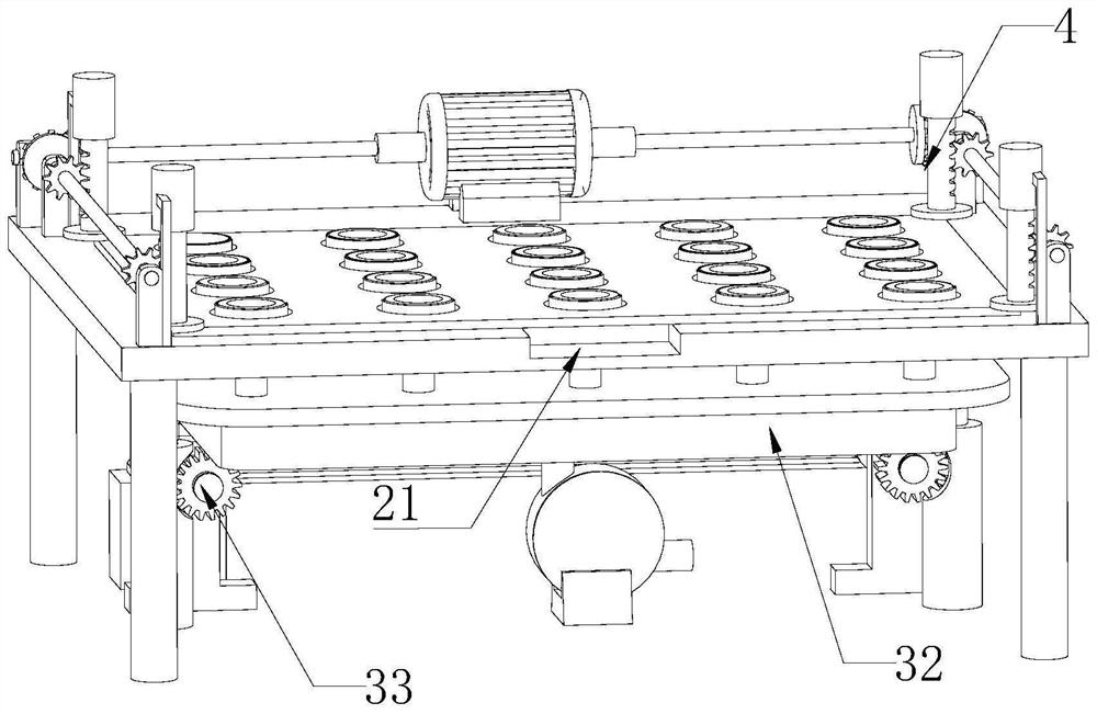 Automatic mesh plate smearing processing device and smearing process thereof