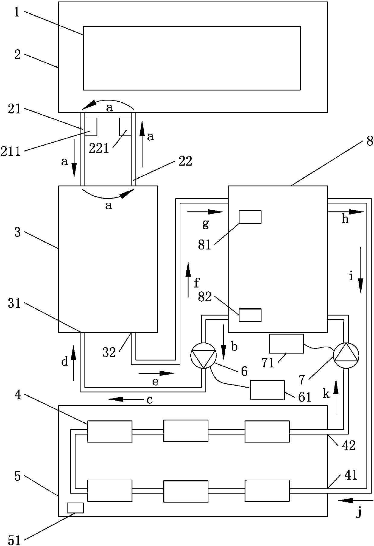 Air compressor residual heat recovery system for furniture production workshop