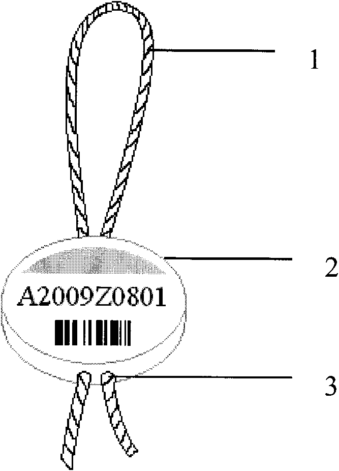 Method for labeling shrimps and shrimp label