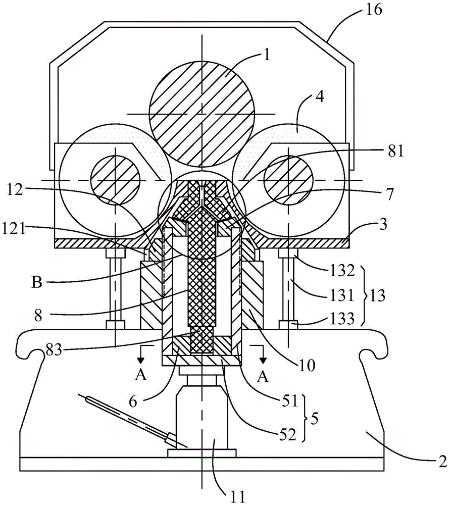 Novel roller bracket for steam turbine rotor