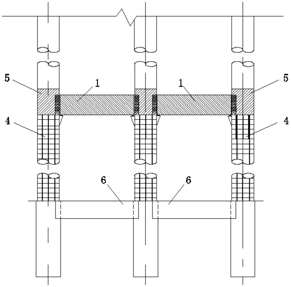 Prefabricated assembly type construction method for inter-pier collar beams of highway bridges of various grades