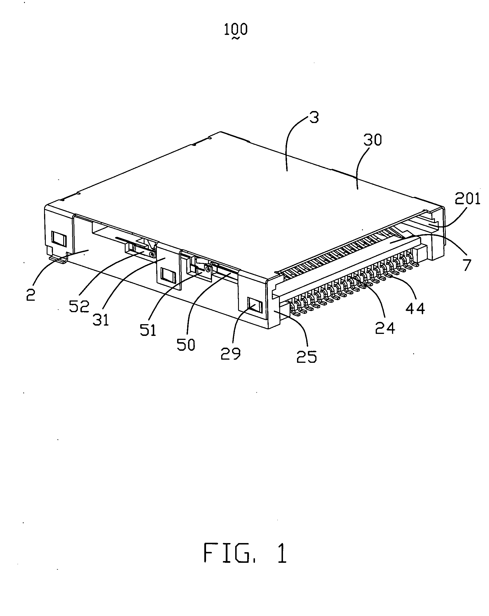 Electrical card connector with improved card restriction structure