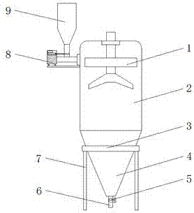 Cyclone separator for production of granular fuel