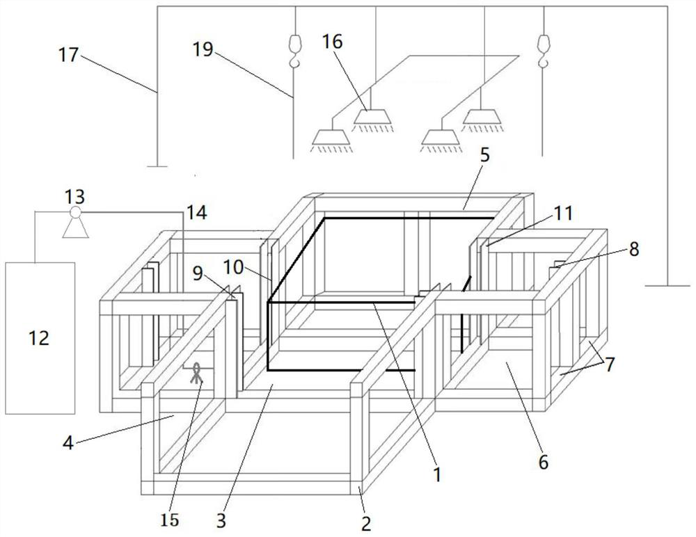 Multi-working-condition coupling landslide model test device