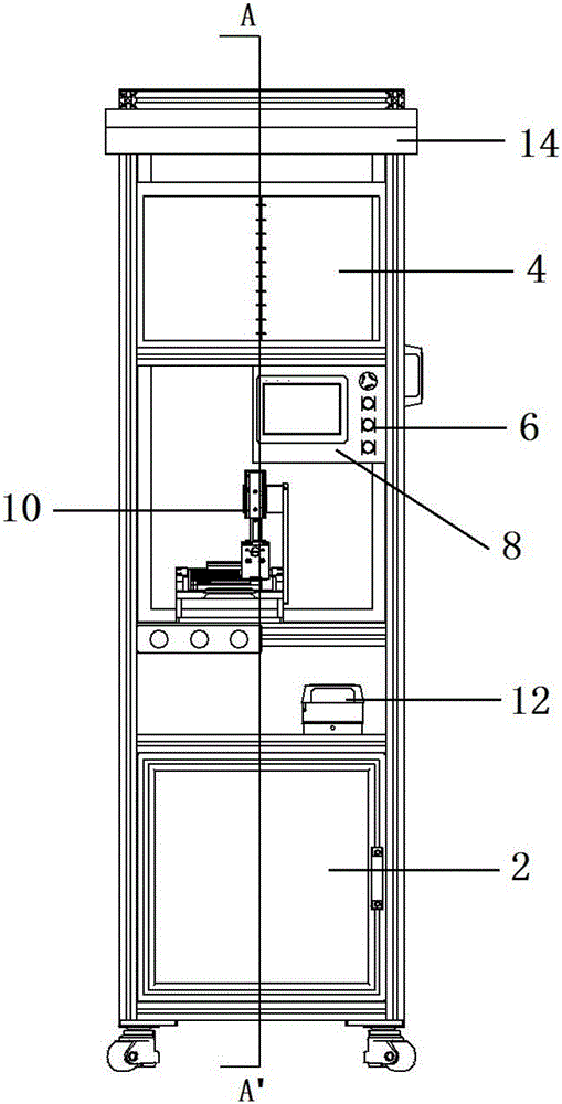 Box airtightness test device