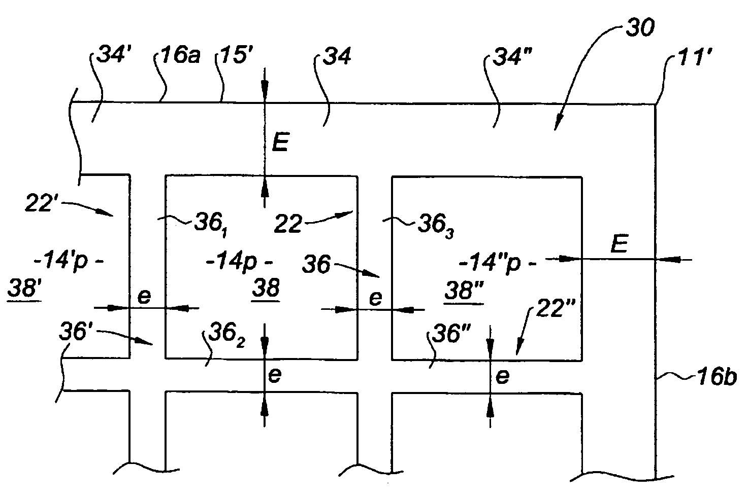Block for filtering particles contained in exhaust gases of an internal combustion engine