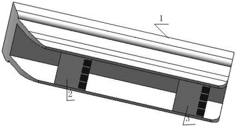 Hydrofoil catamaran inner flap/outer flap combined automatic control device