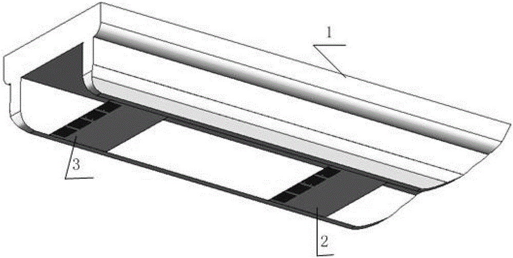 Hydrofoil catamaran inner flap/outer flap combined automatic control device