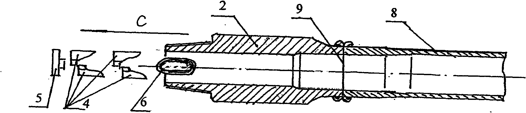 Drill stem friction welding valving movable punch