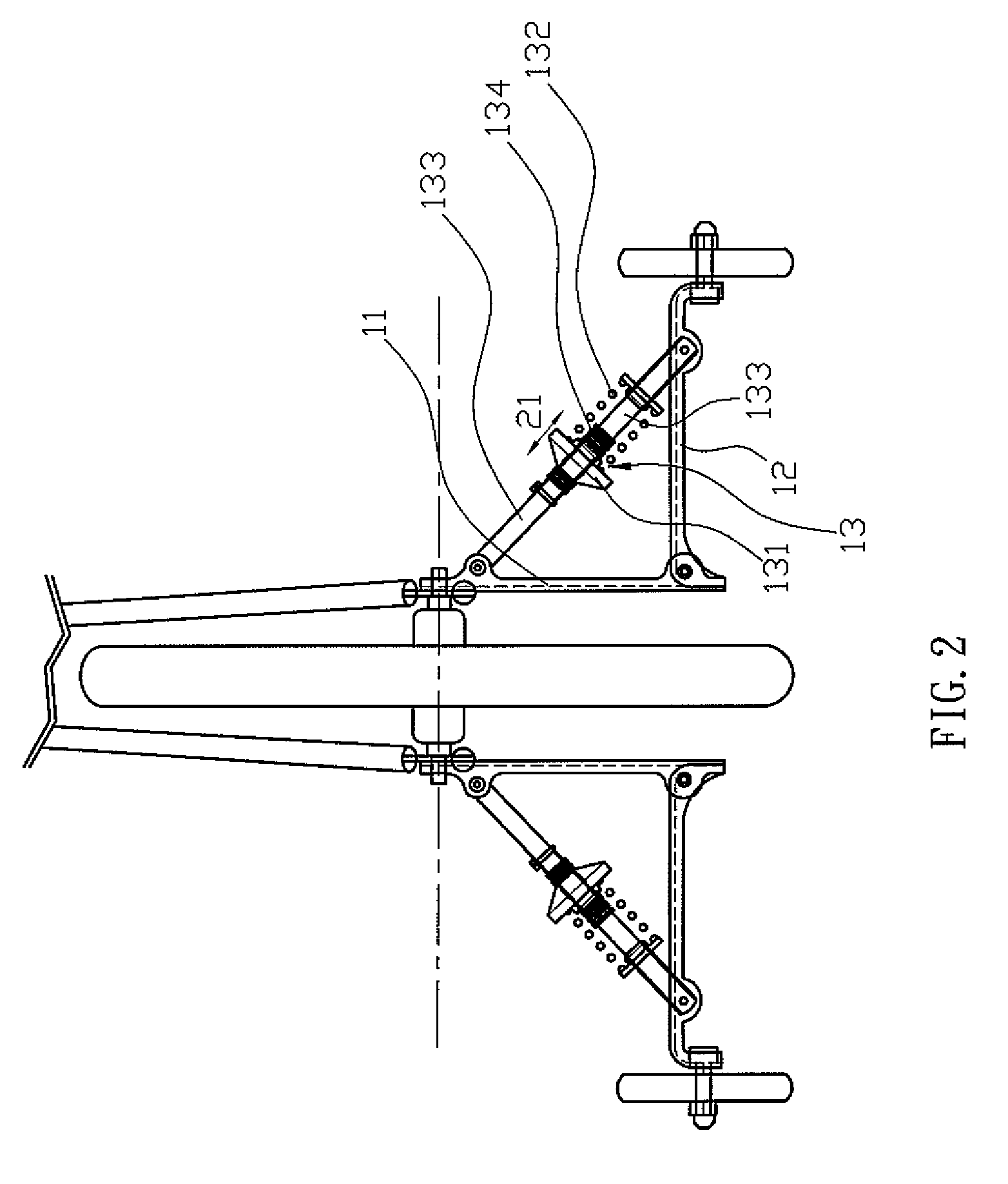 Bicycle training wheel assembly having a tension adjustable function
