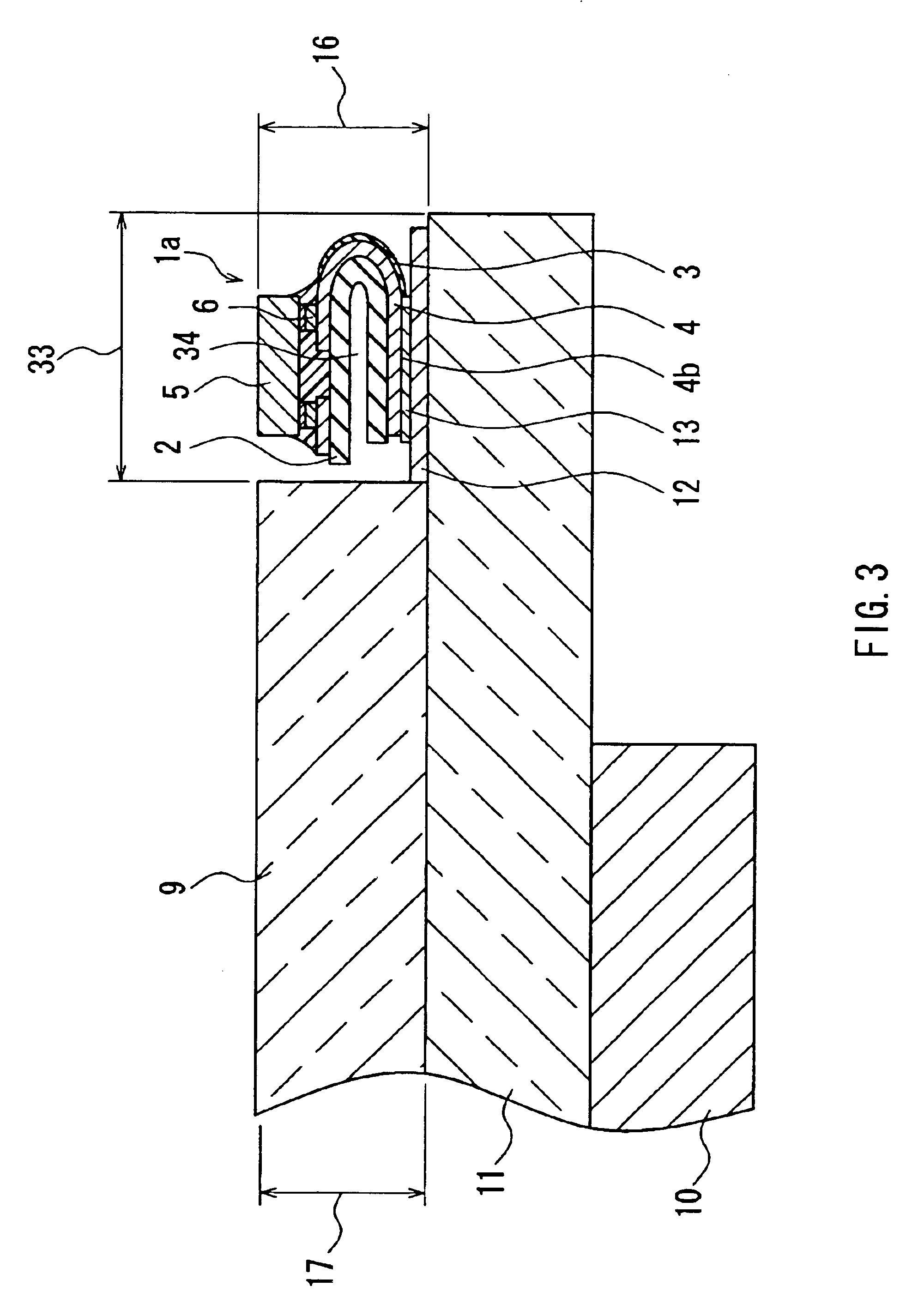 Semiconductor device with folded film substrate and display device using the same