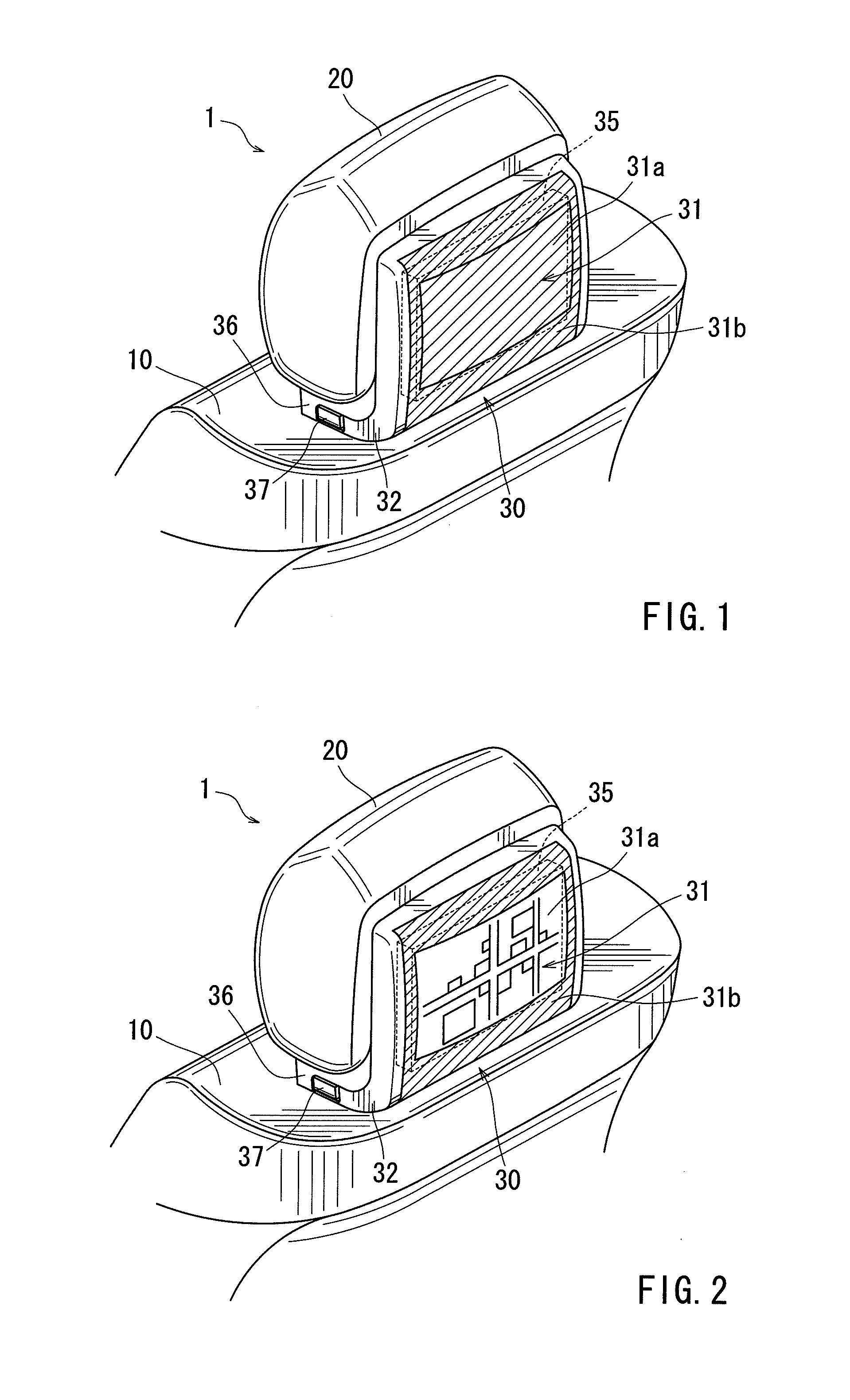 Liquid crystal display device for vehicle use