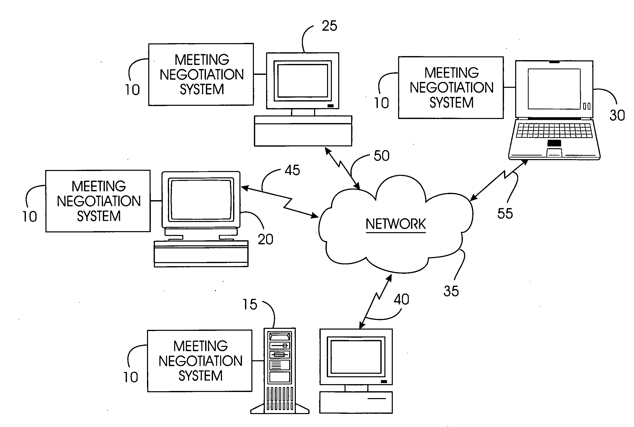 System, method, and service for negotiating schedules while preserving privacy through a shared representation