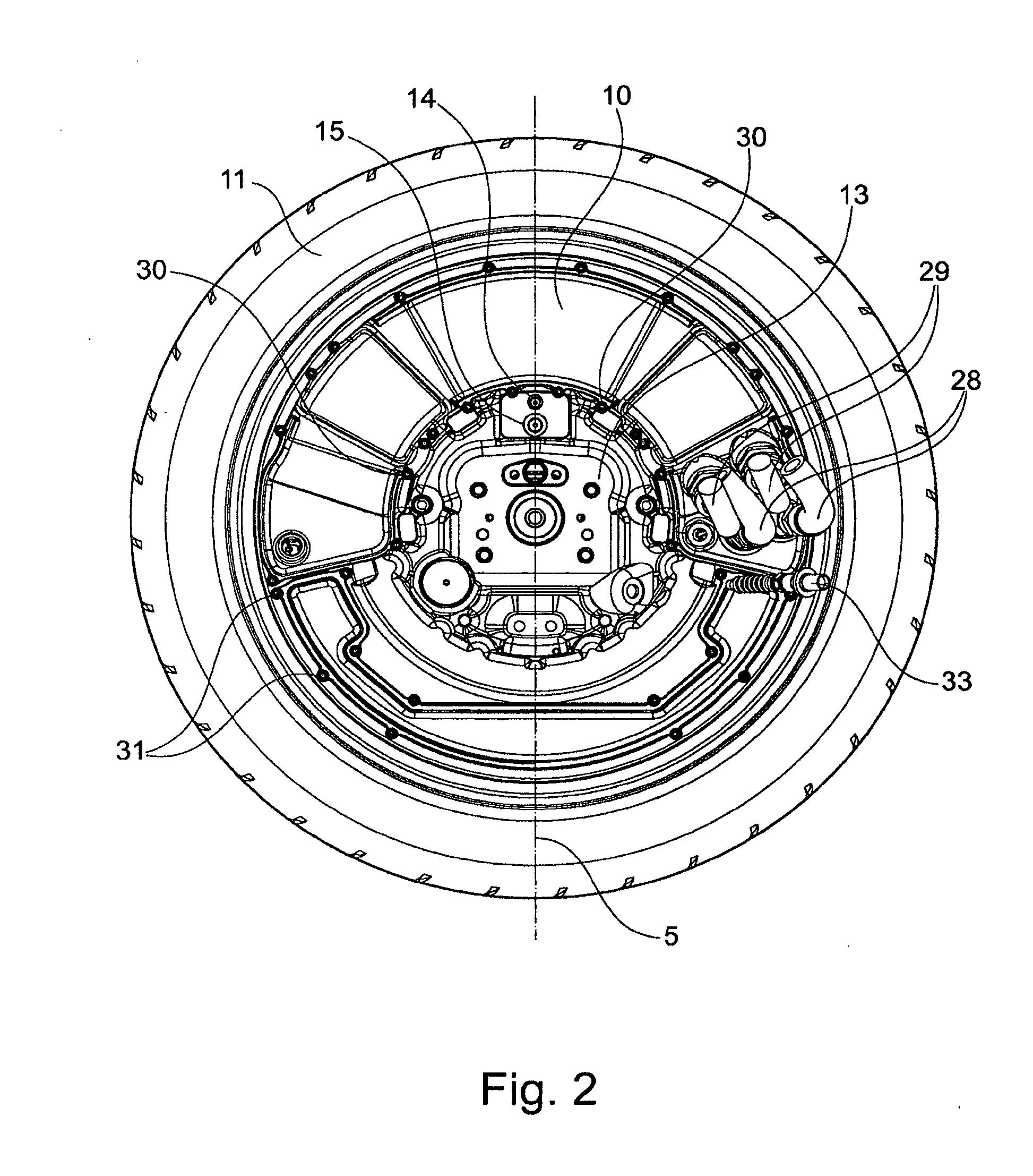 Wheel hub drive system