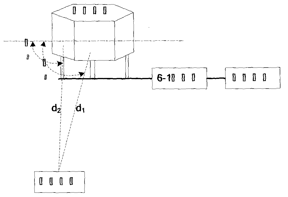 Antenna array single base station positioning method based on pulse amplitude ratio fingerprints