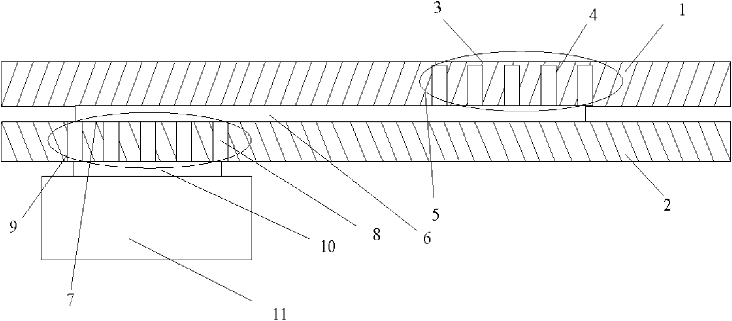 Refrigeration structure for three-dimensional encapsulation of micro-electronics and preparation method thereof