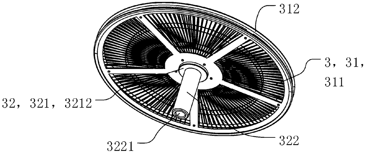 Fan assembly, oil smoke separating net and range hood