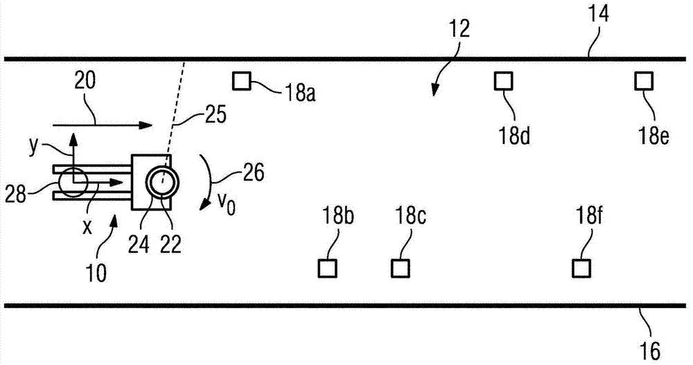 Method for the autonomous localization of a driverless, motorized vehicle