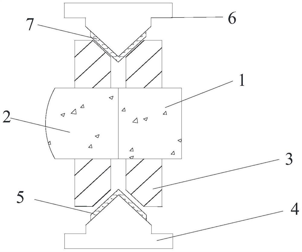 Test method for bond strength between layers of 3D printed building structures