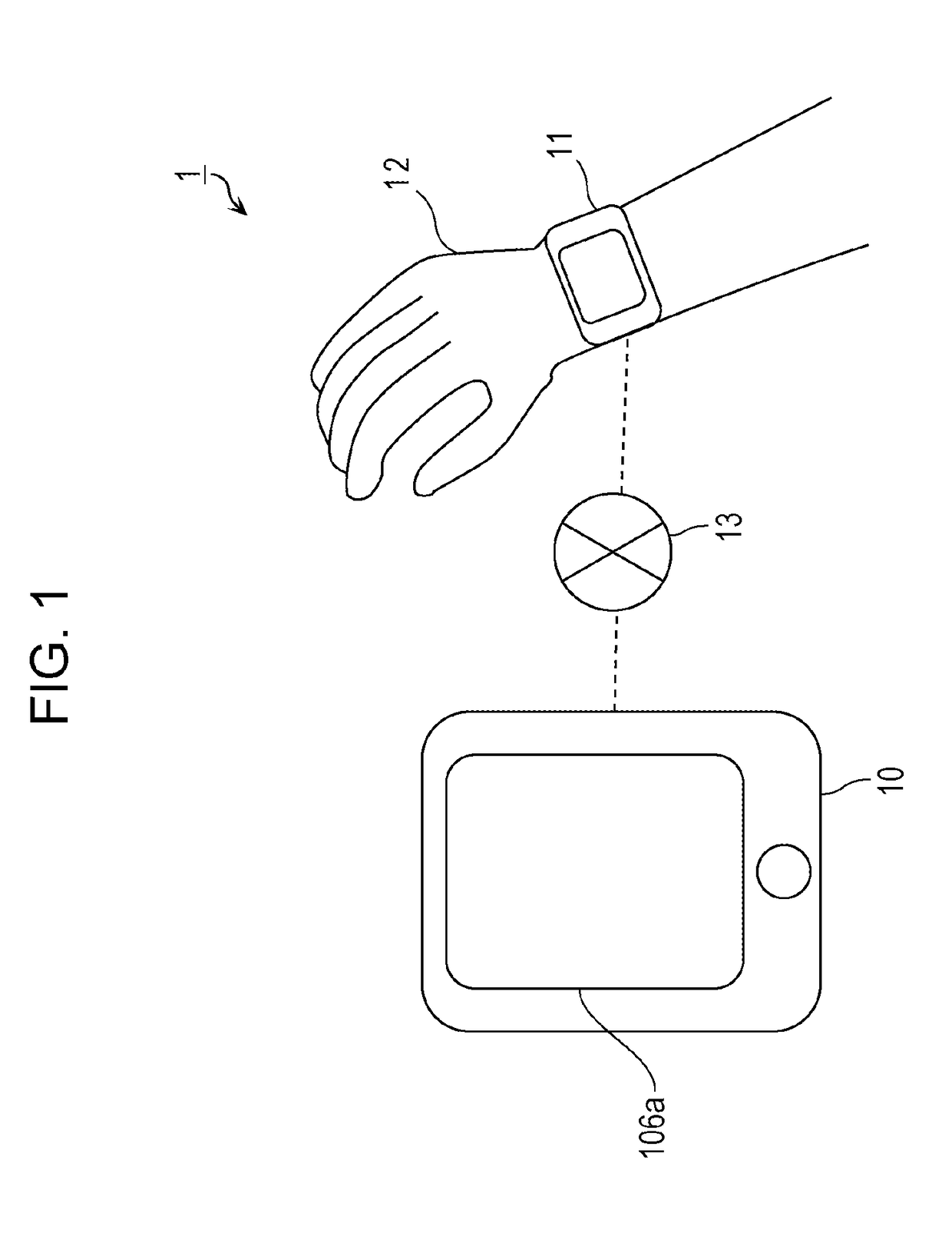 Control method for communication terminal connectable to wearable terminal via network