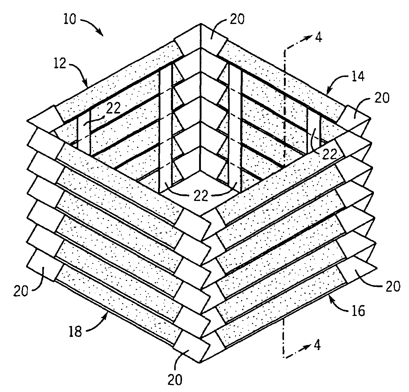 Bellows with molded panels