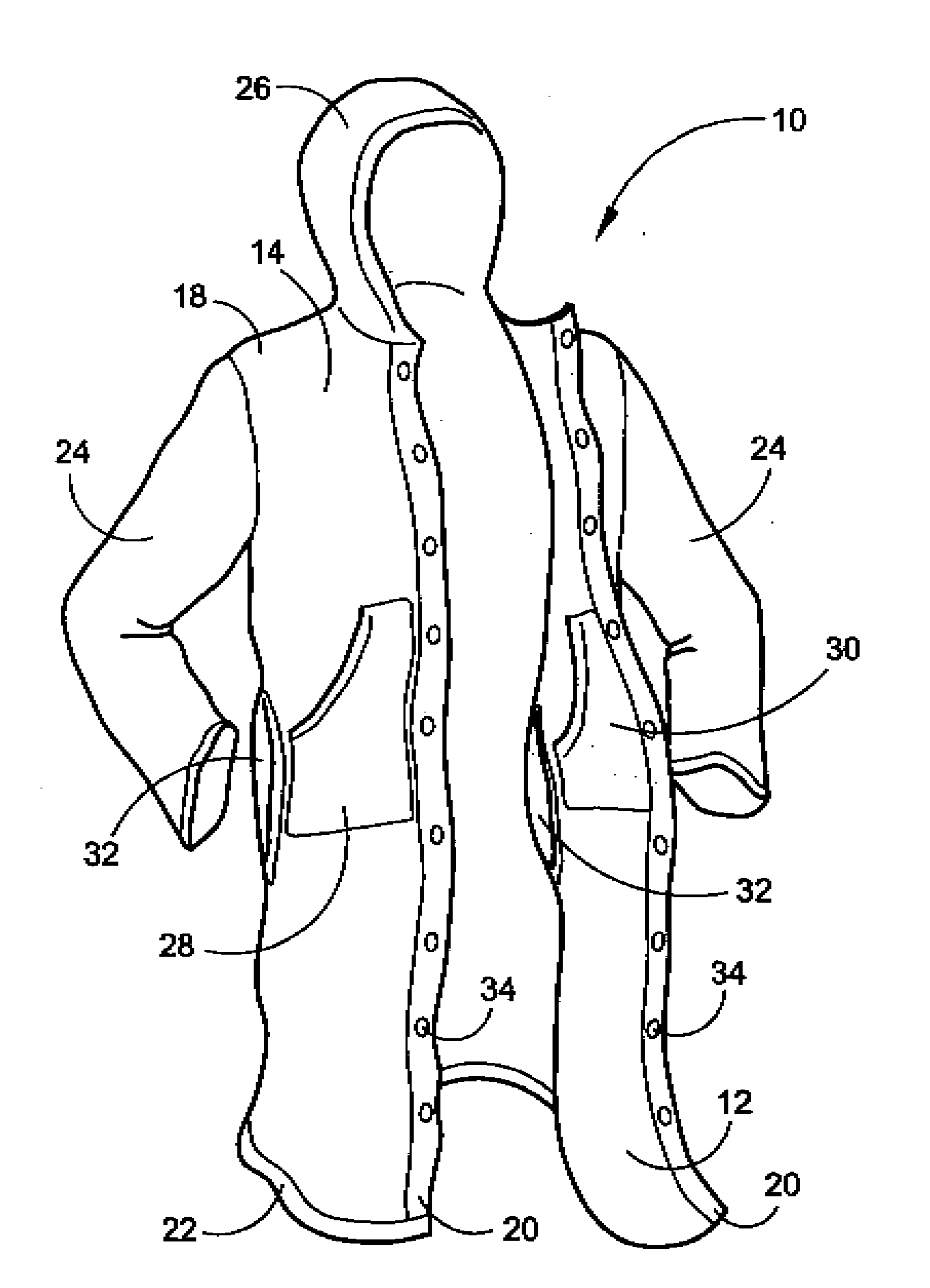 Wearable protective changing garment