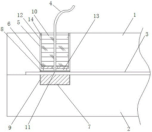 Convenient-to-remove electrode connection structure for electric heating floor