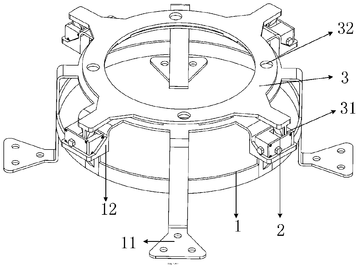 Connection device for mounting and dismounting wheel hub cover