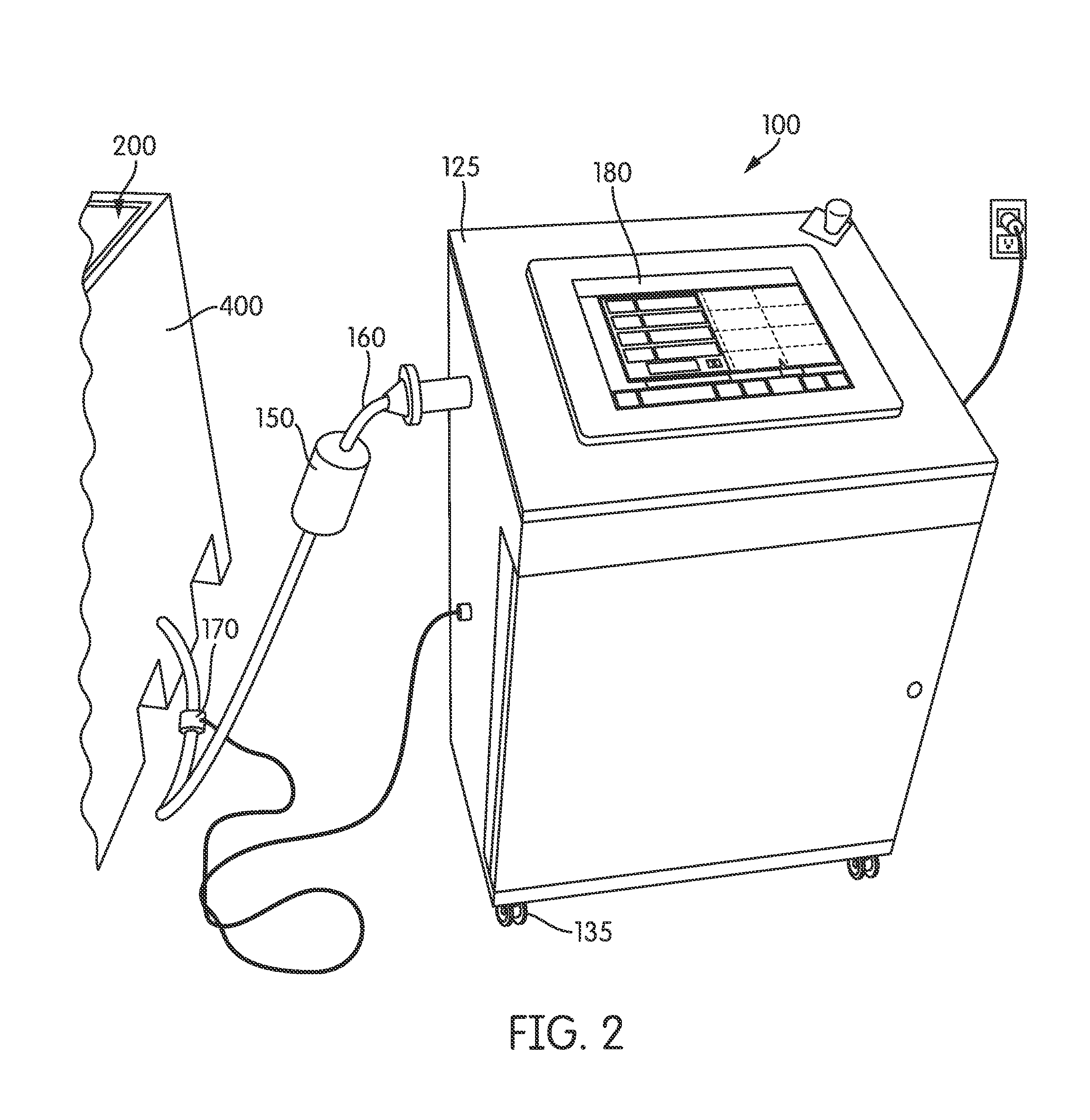 Test system and method for flexible containers