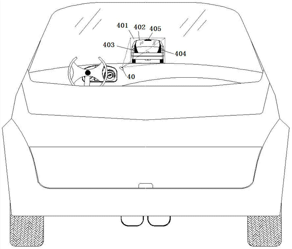 Virtual car guided navigation control device, control method, system and vehicle