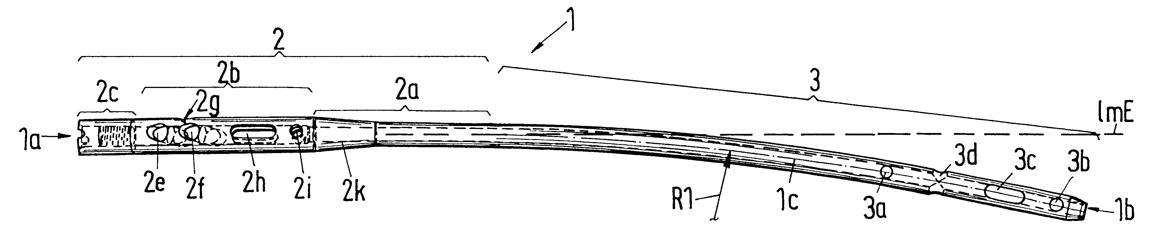 Locking nail for the repair of femur shaft fractures